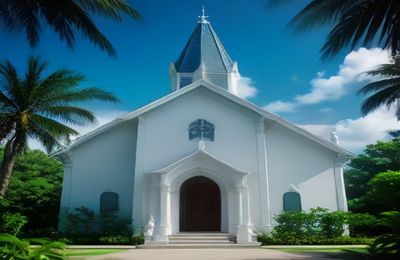 Ilustrasi gedung gereja GKE